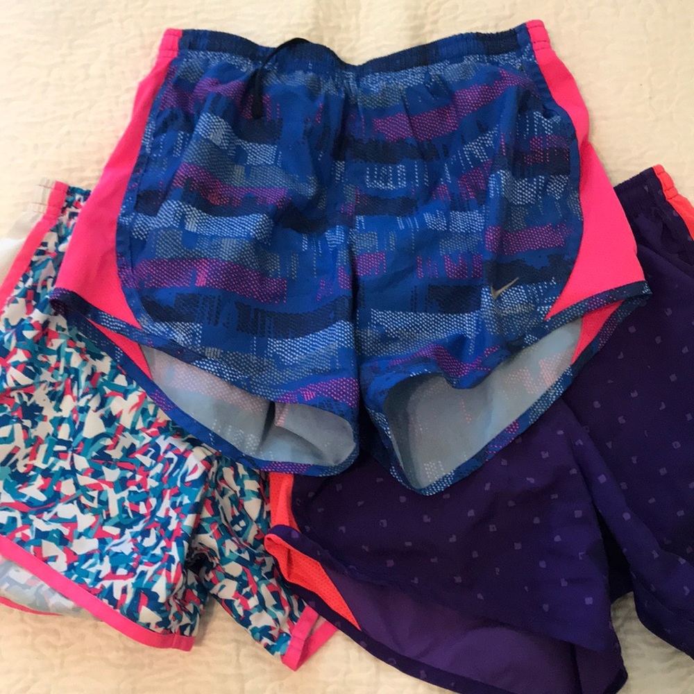 3 Pack Girls Nike Dry Fit Gym Shorts